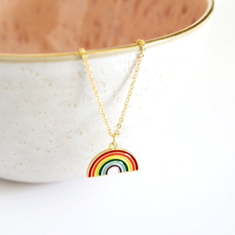 Chase the Rainbow" Pendant Necklace
