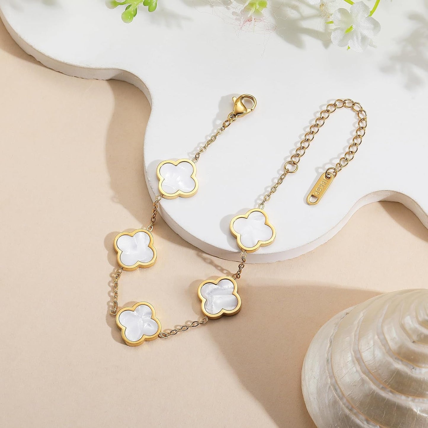 Van Cleef Inspired Clover Bracelet