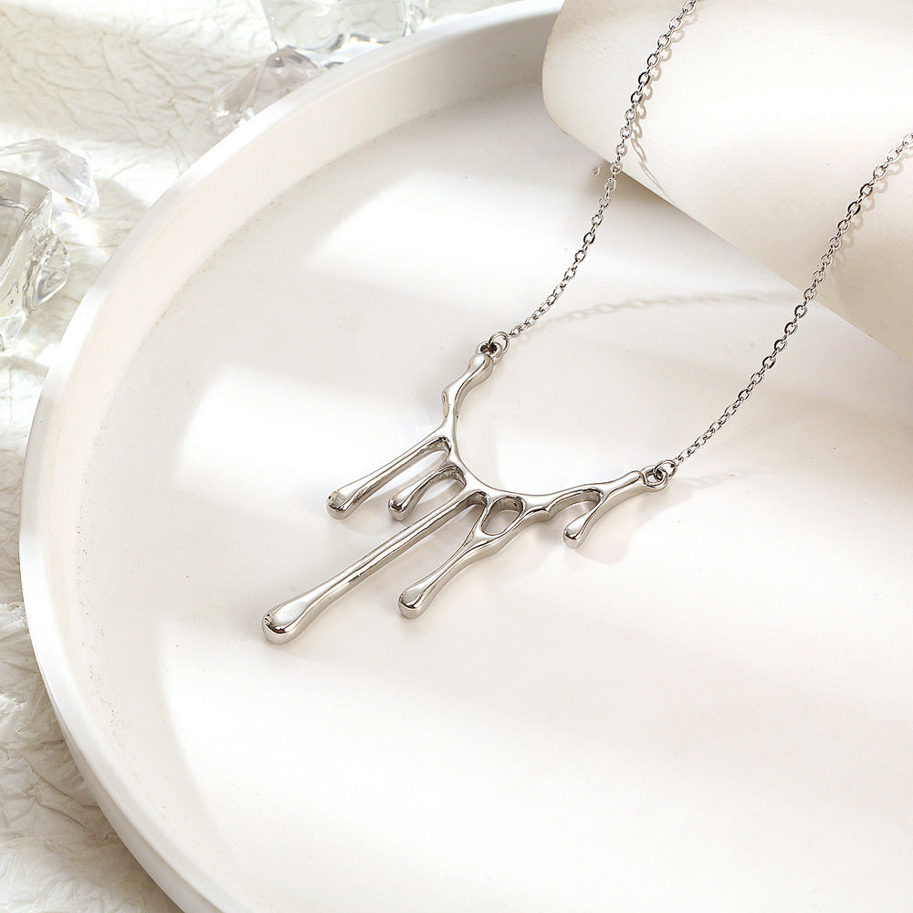 Melted Metal Necklace