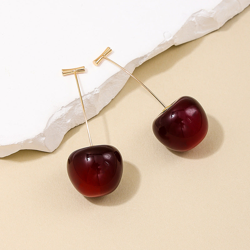 Cherry Drop Earrings