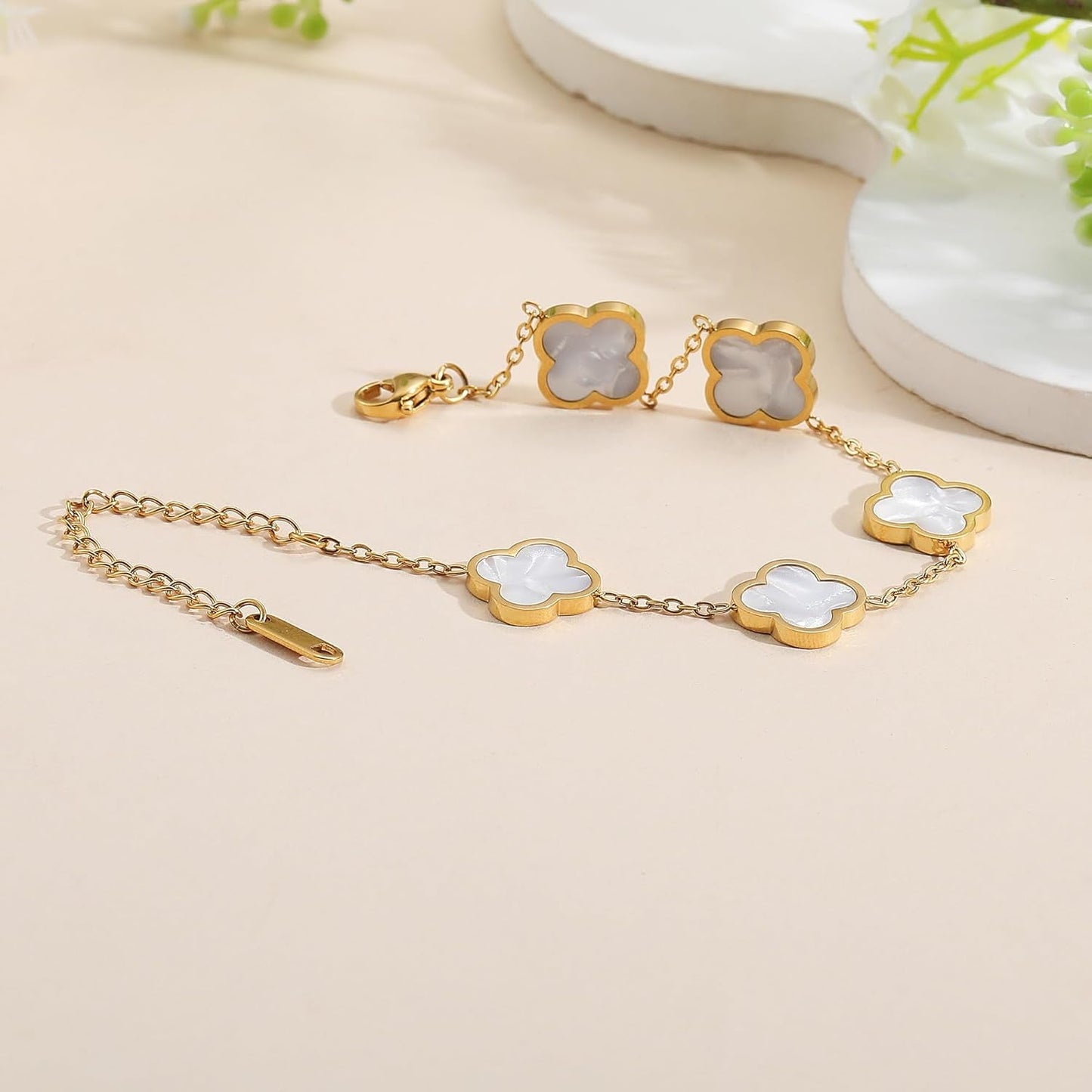 Van Cleef Inspired Clover Bracelet
