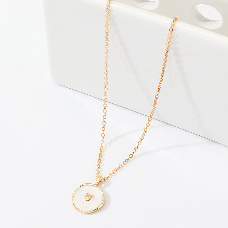 Celestial Charm Resin Pendant Necklace