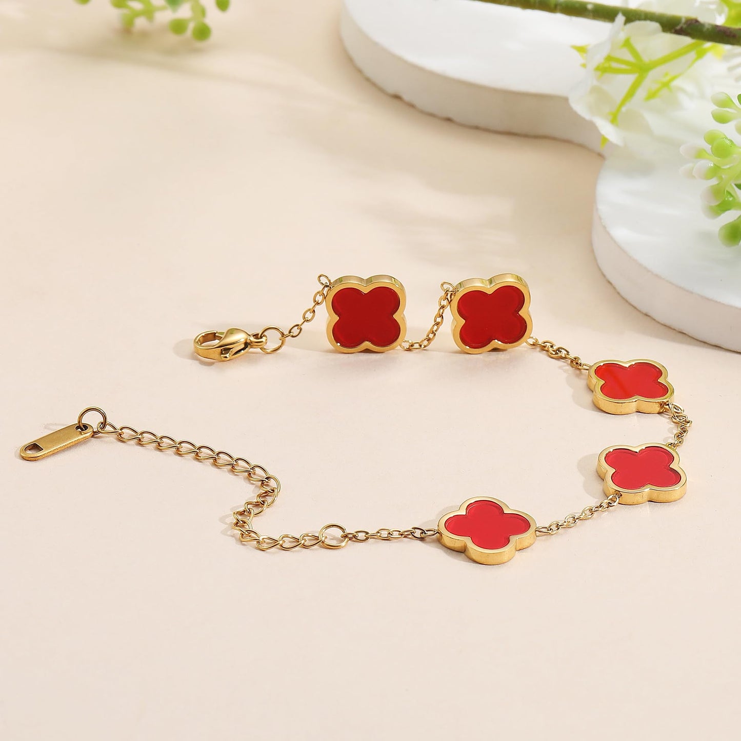 Van Cleef Inspired Clover Bracelet