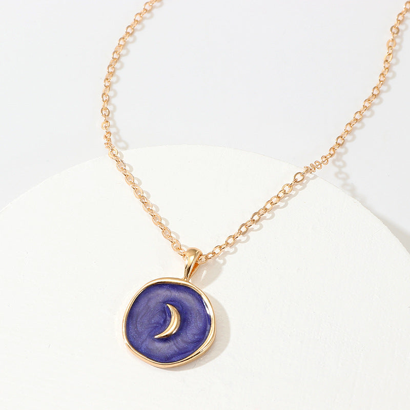 Celestial Charm Resin Pendant Necklace