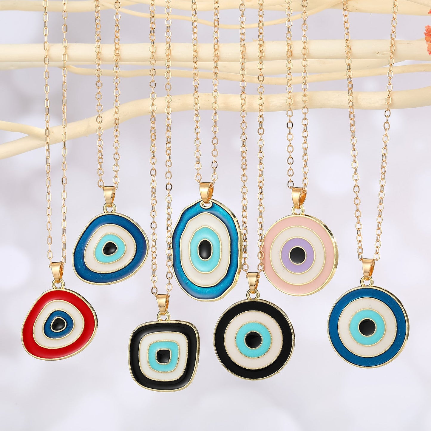 Aura Evil Eye Pendant Necklace