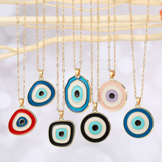Aura Evil Eye Pendant Necklace