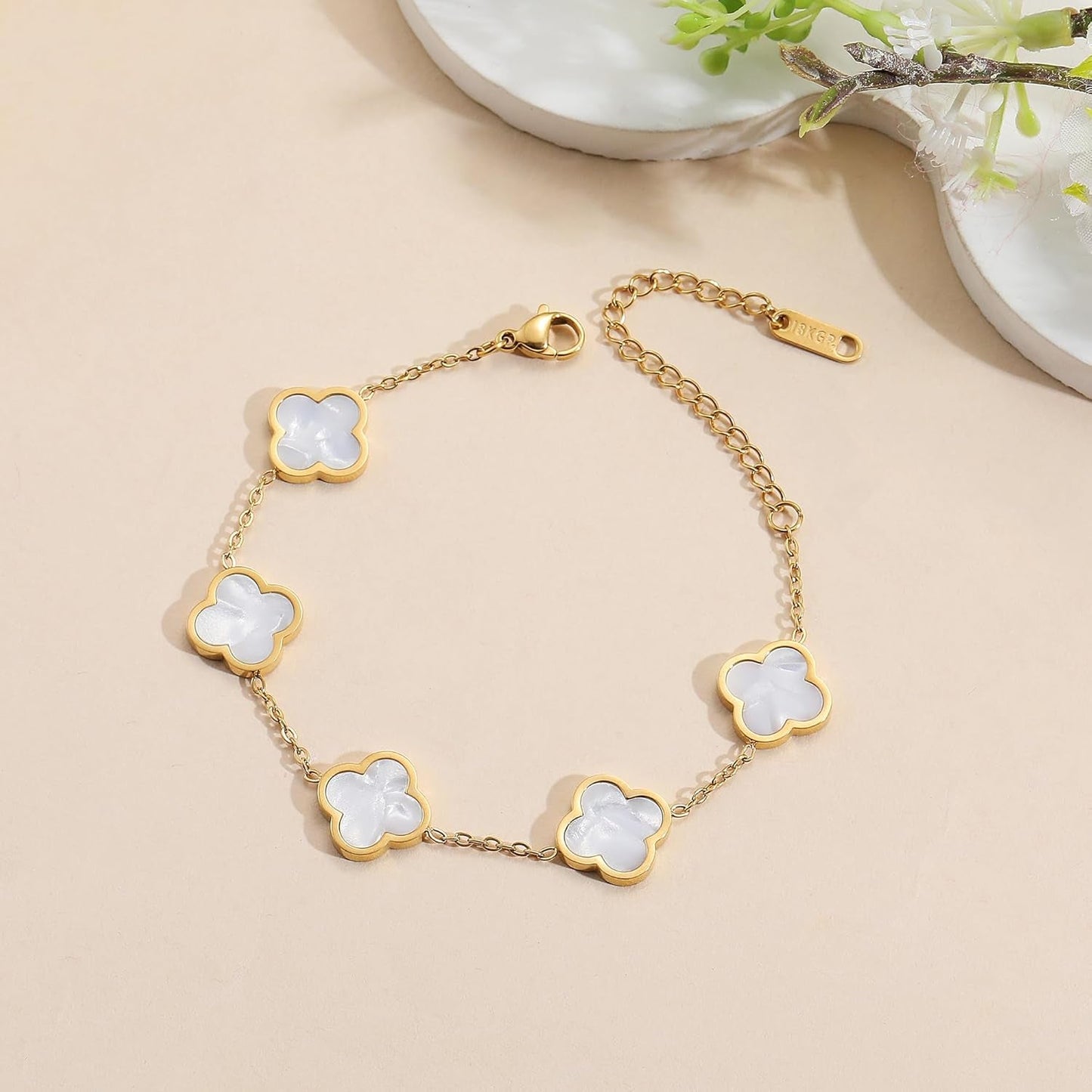Van Cleef Inspired Clover Bracelet