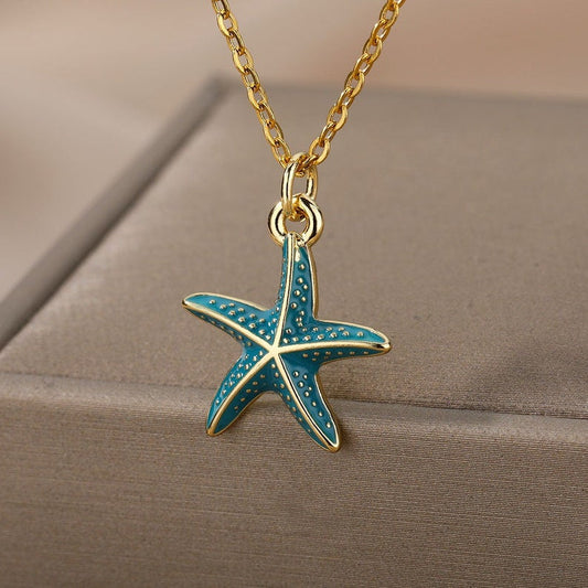 Coastal Charm Starfish Pendant Necklace