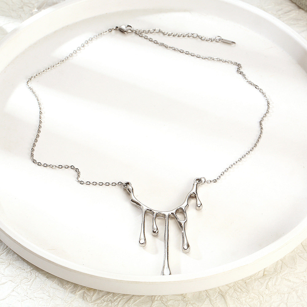Melted Metal Necklace