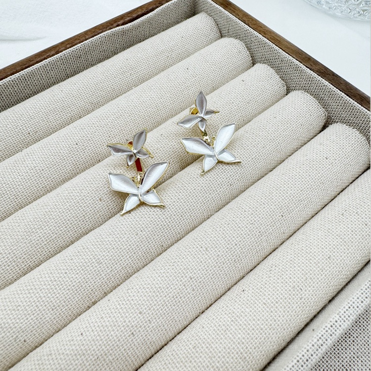 Whispering Wings Pearl Butterfly Earrings