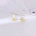 Golden Butterfly Stud Earrings