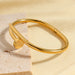 Minimal Nail-Inspired Gold Bracelet