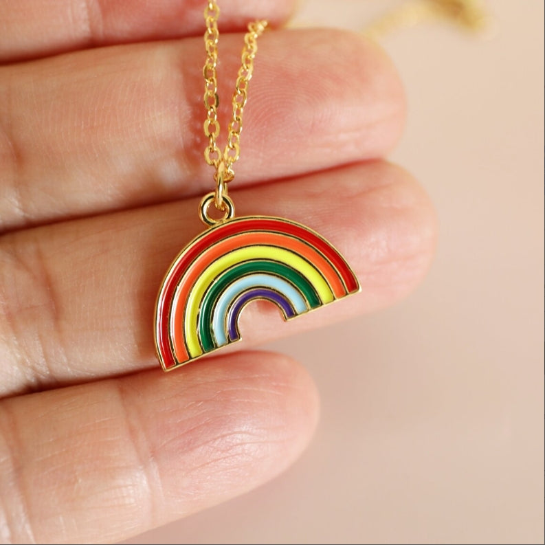 Chase the Rainbow" Pendant Necklace