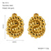Chunky Spiral Statement Earrings