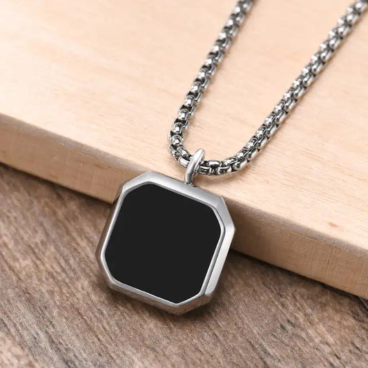 Black Stainless Steel Pendant