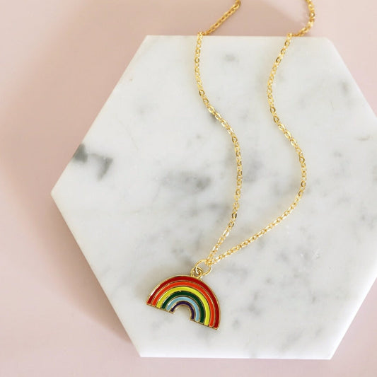 Chase the Rainbow" Pendant Necklace