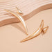 Viper Edge – Sculptural Gold Statement Earring
