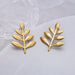 Golden Leaf Earrings – Nature-Inspired Elegance
