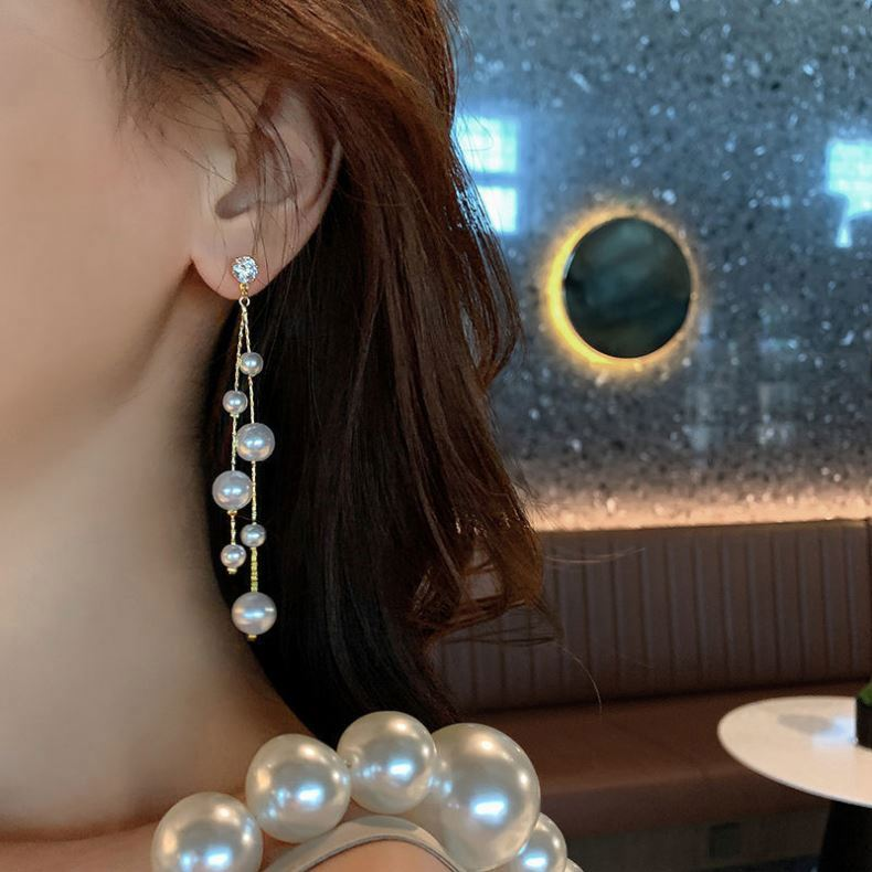 Celestial Drop Pearl Earrings